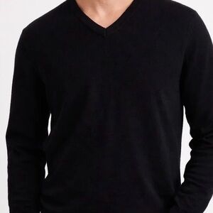 Banana Republic Men's Dark Blue V-Neck Sweater